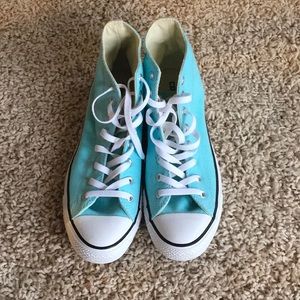 Tiffany Blue Converse High Tops